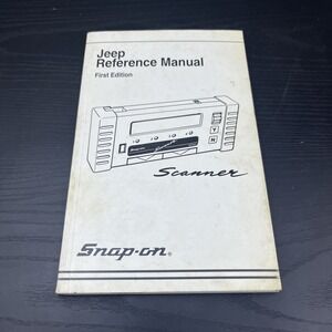 SNAP-ON Diagnostics Jeep‎ Scanner Reference Manual 1st Edition 1995 MT2500
